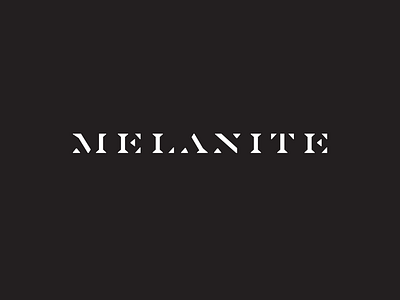 MELANITE fashion logo font logotype type