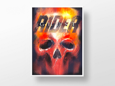 GHOST RIDER illustartor illustration poster poster art skull