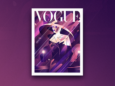 VOGUE art cover illustration magazine ui