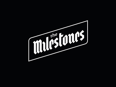 The Milestones logo lettering ui