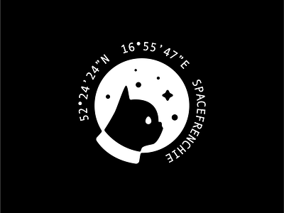 🚀🐶 dog space logo moon