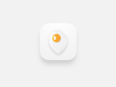 🍳Best breakfasts in town🍳 app egg icon icon app logo marker pin