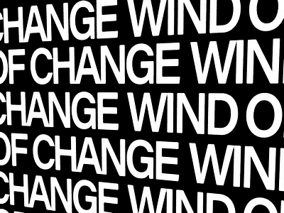 Wind-OF_change®️ animation font illustration lettering motion
