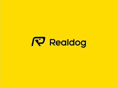 🐶REALdog dog logo branding