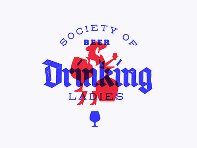 Drinking Ladies 🍺 beer branding font illustration lettering logo negative space ui