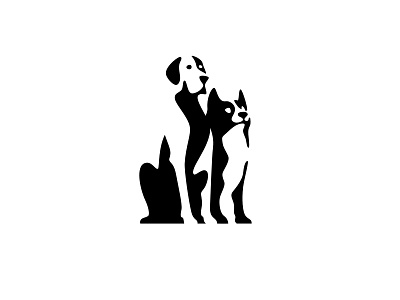 TRUE DOGS design graphic icon logo negative negativespace vector