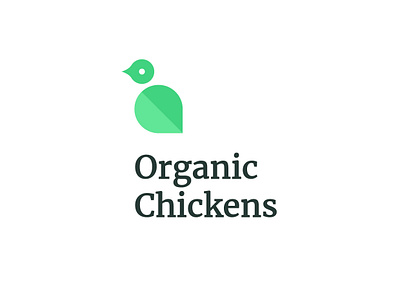 Organic Chickens branding design illustration logo