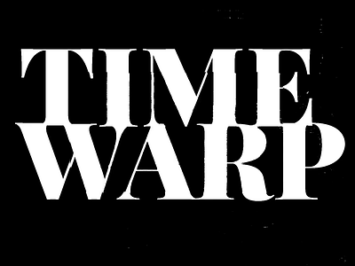 Time Warp animation design font letter lettering motion motion design typography