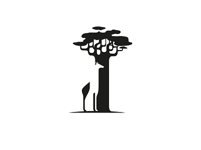 Giraffe branding illustration logo negativespace ui
