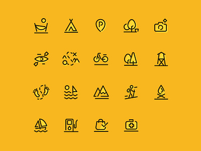 Przygoda Icons Set