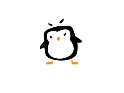 Penguin Bad Ass design icon illustration logo penguin vector