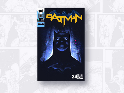 Batman Cover FanArt batman cover design fanart illustration illustrator procerate