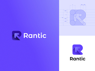 Rantic branding design font icon illustration lettering logo ui vector