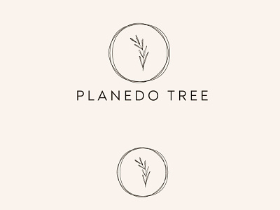 Planedo Tree Logo Design brand identity branding creative emblem logo flat idenity leaves logodesign minimal plant tp tree