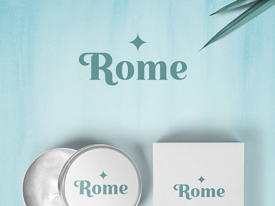Rome Logo Design brand identity branding cosmetic creative emblem logo flat logo idenity logo design minimal minimal logo rome simple skin unique