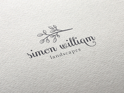 Simon William Landscape Logo Design