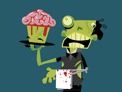 brains halloween horror movie illustration monster movies t shirt t shirt illustration zombie