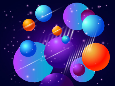 Abstract Bubbles Planet 01