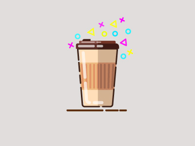 Takeaway Coffee Cup icon logo