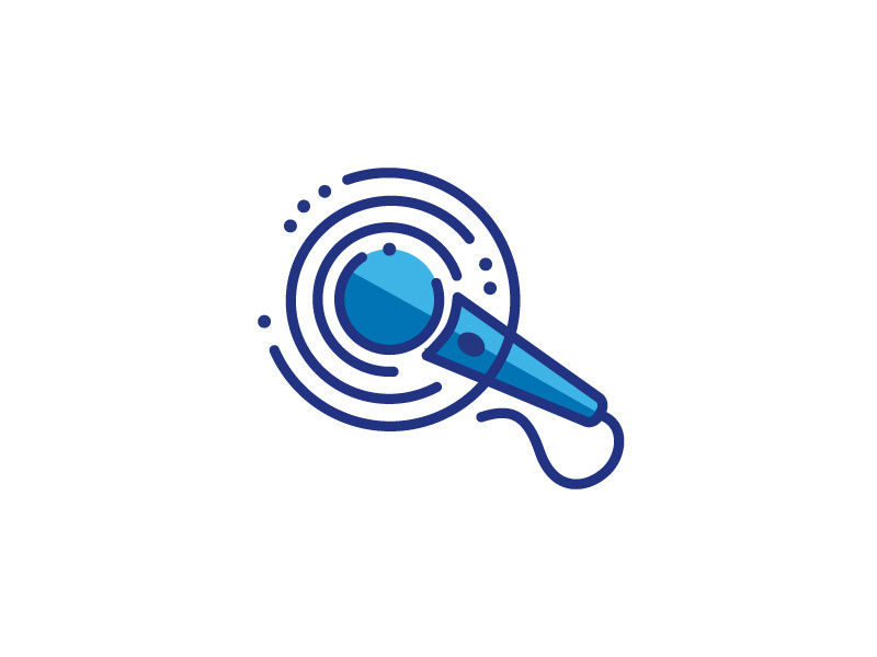 Microphone Logo 01 Converted by vytautas on Dribbble