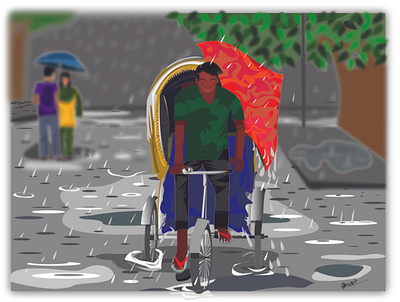 rains design illustration
