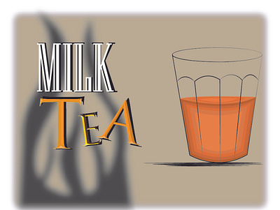 Milk tea branding illustration product product design