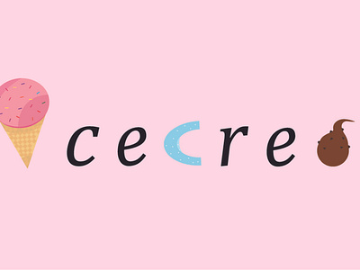 sorvete design logo product