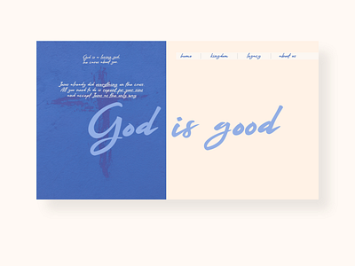 God is good webdesign website website concept website design