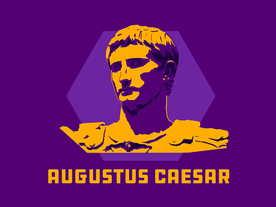 Augustus Caesar - Romans caesar civ5portraits civilization5 drawing games highcontrast illustrator portrait vector