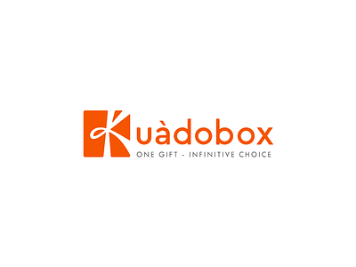 Kuàdobox logo brand branding gift icons logo mark orange symbol yaligya