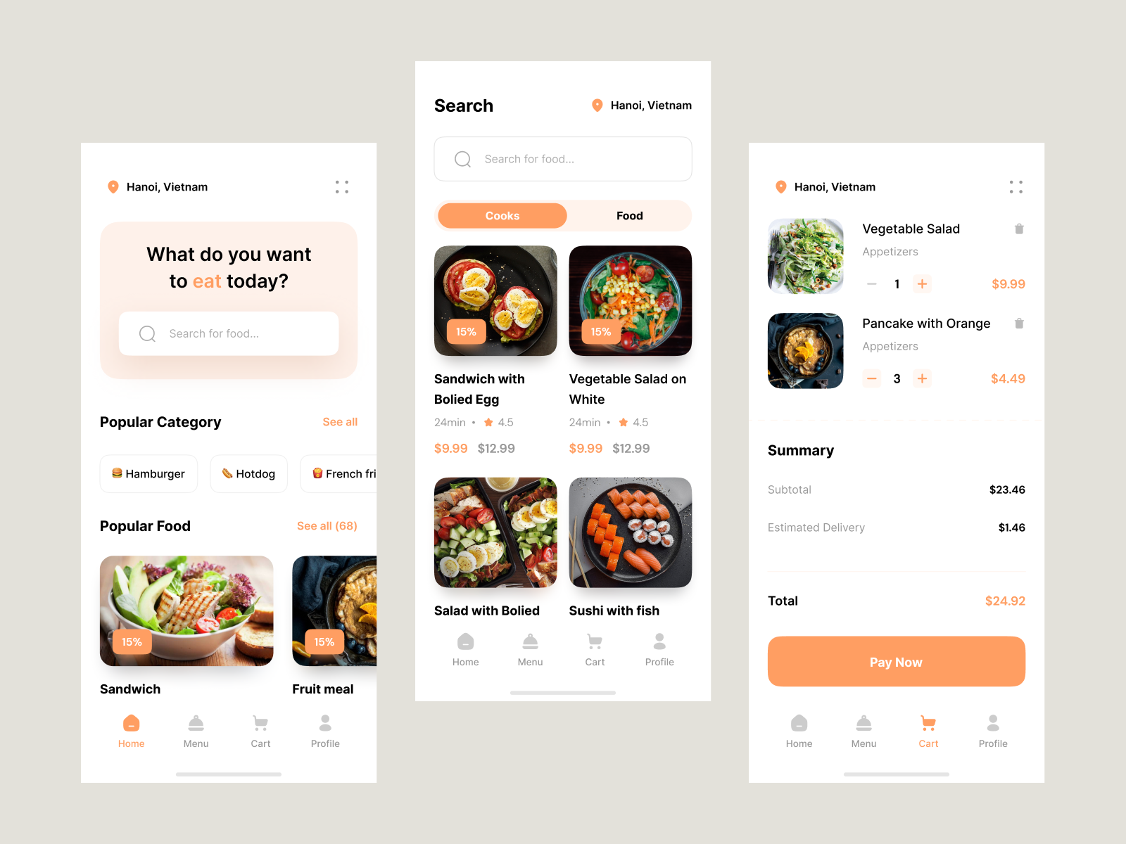 Food Delivery App 🍔 by Mirfayz on Dribbble