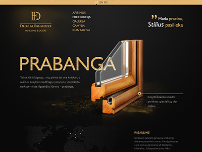 Not approved design for window maker web site black gold luxury page site web windows