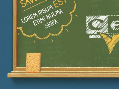 Blackboard black board blue chalk english green learning school sponge wood word
