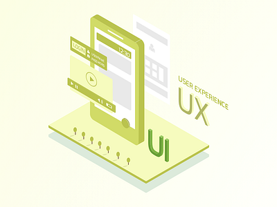 Isometric UX/UI Design isometric mobile design uxui design