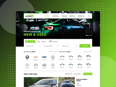 Homepage Car Dealer Concept automotive car car dealer car desgin car website ui design ui website ux design website