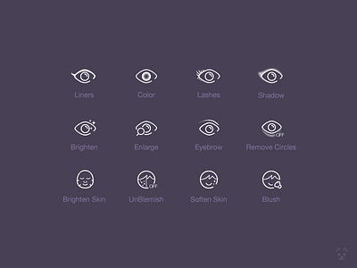Icons eye face icon ios7 line makeup photoshop simple