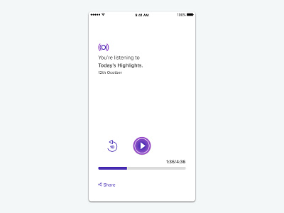 Daily Audio Digest App Design 