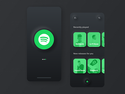 Neumorphic Spotify App