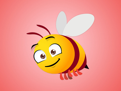 Buzzy Bee! illustration sticker