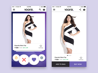 Voonik Concept Design application ecommerce fashion ios online product design shop shopping ui ux voonik