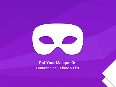 Masque – Anonymous Chat & Call -Logo anonymous app design icon logo masque stranger