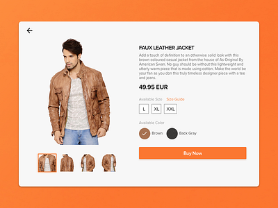 Product Detail Web view - Concept Design ecommerce fashion online product shop shopping ui ux web website