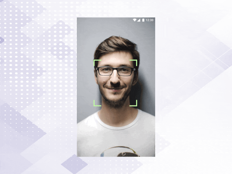 Facial Recognition App android app animation applicaiton artificial intelligence desain facial recognition online product ui ui animation ui challange ux ux ui ux challenge