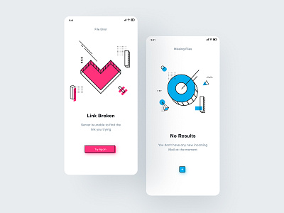 Notification Screens | UI Design app design app ui design illustration notification scren ui shapes ui ui ux ui design ux uxdesign