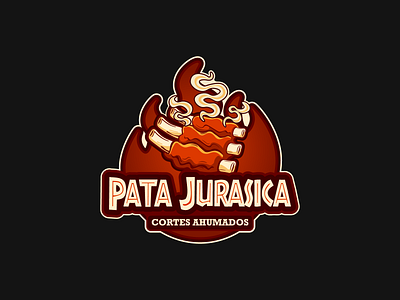 Pata Jurásica | Branding barbaque bbq brand brand design brand developer branding brown carne design fire graphic designer graphicdesigner logo logos logotype meat parrilla pork red ribs