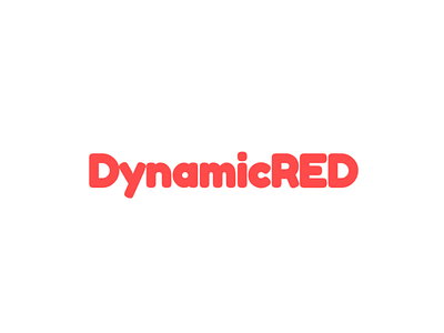 DynamicRED Logo branding flat vector