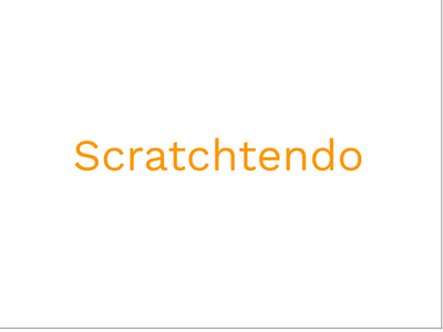 Scratchtendo Logo branding flat vector