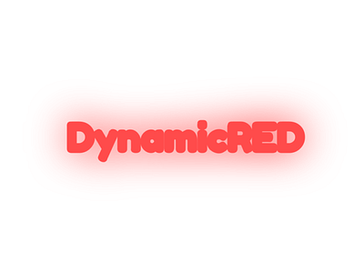 DynamicRED Logo with Glow branding flat logo vector