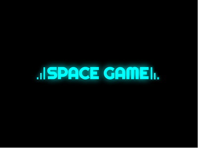 Space Game flat logo vector