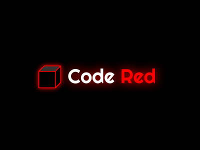 Code Red branding flat logo vector